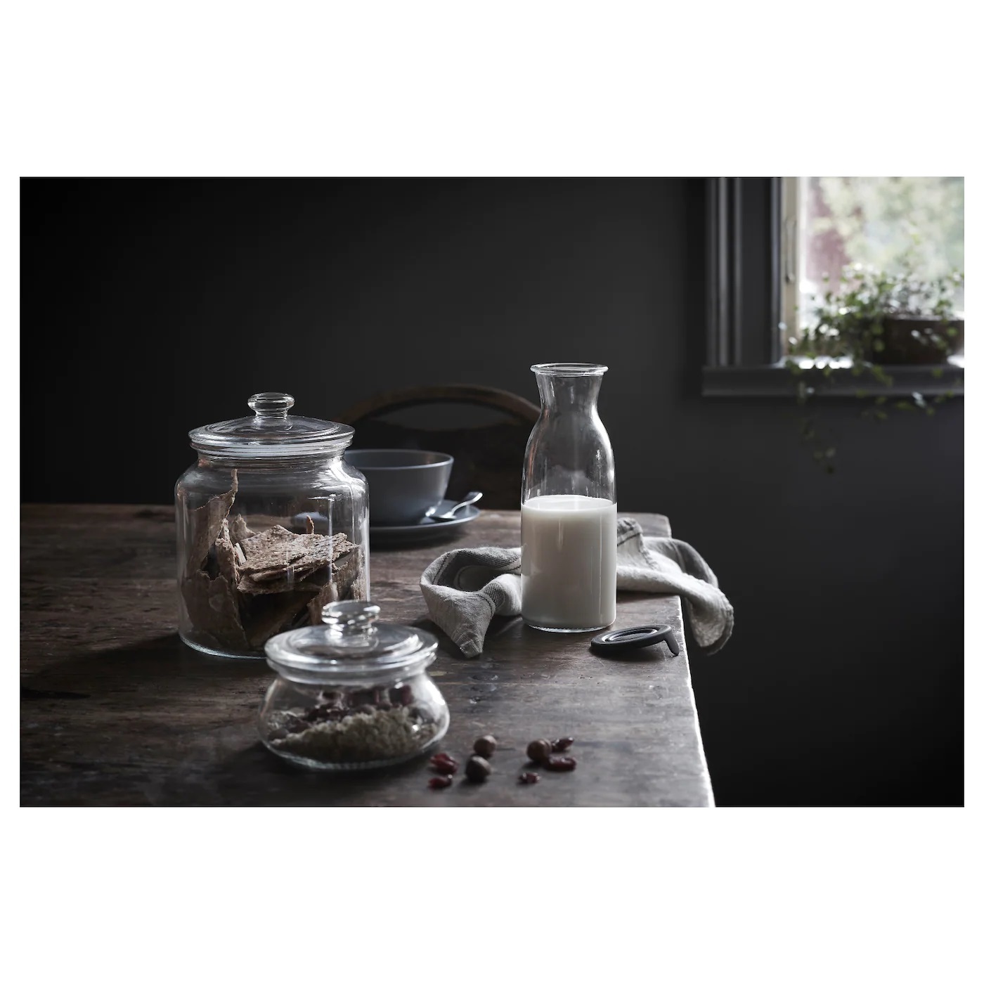 VARDAGEN IKEA ВАРДАГЕН Банка с крышкой, прозрачное стекло, 1.9 л