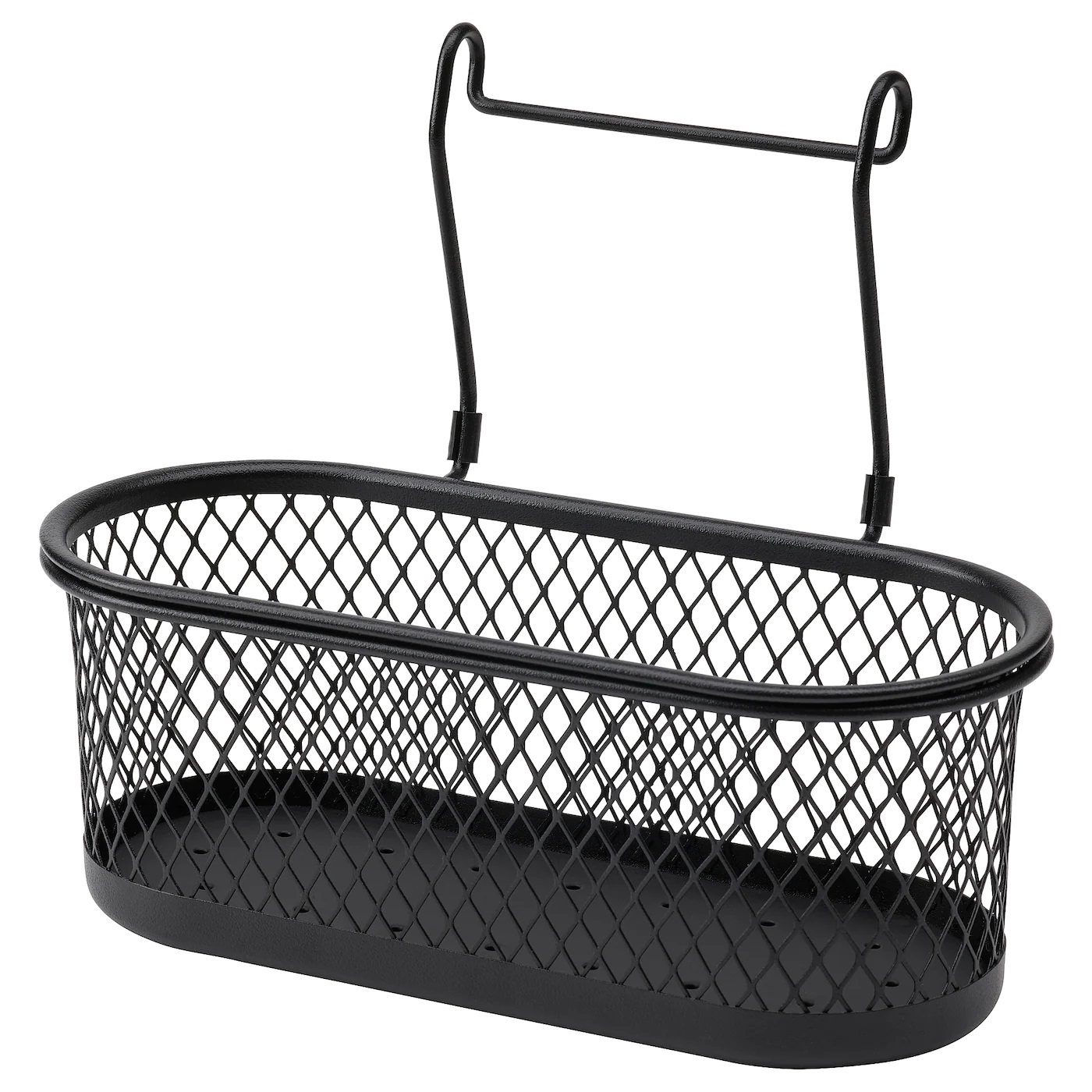 HULTARP IKEA ГУЛЬТАРП Контейнер, черный/сетка31x16 см