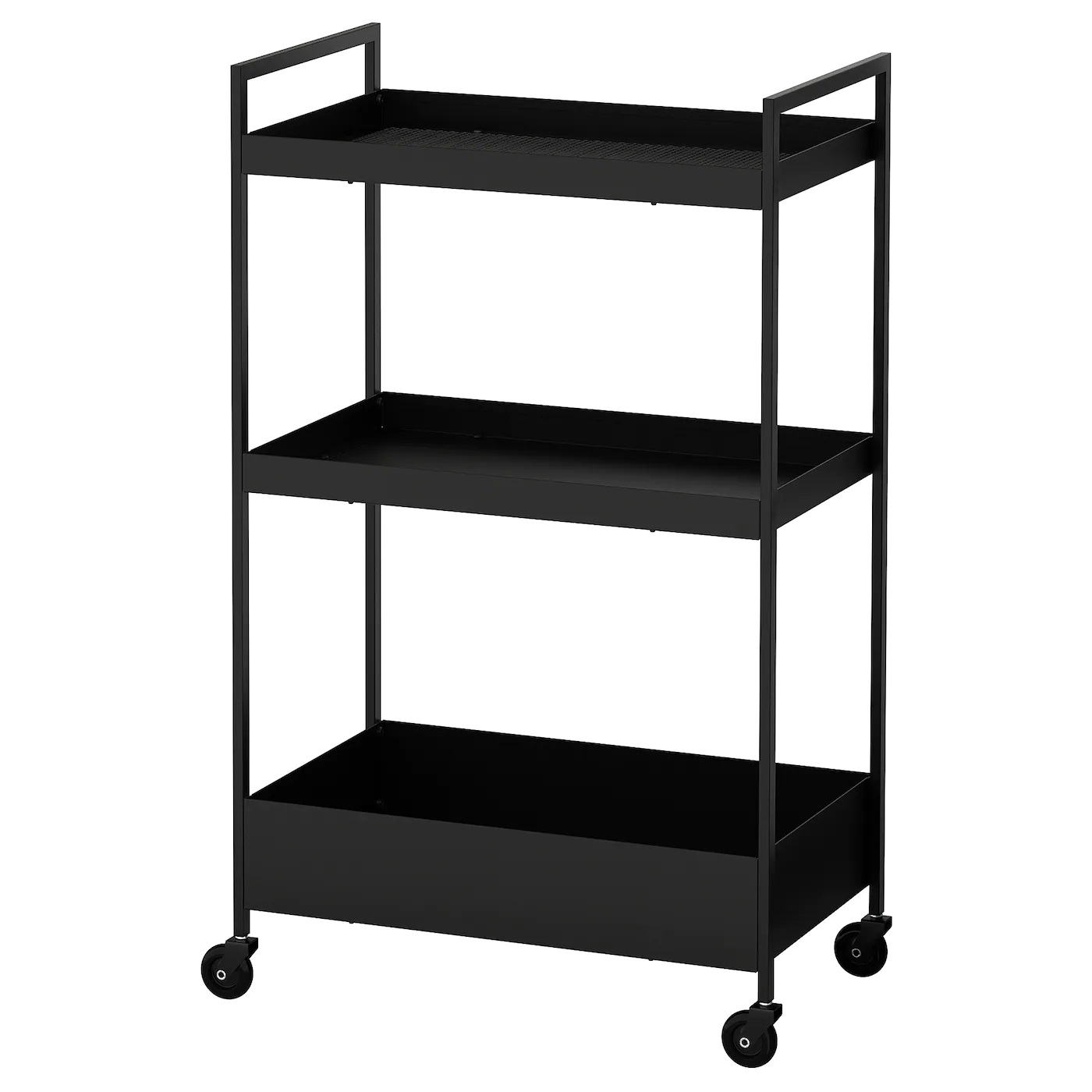 NISSAFORS IKEA Тележка, черный 50.5x30x83 см