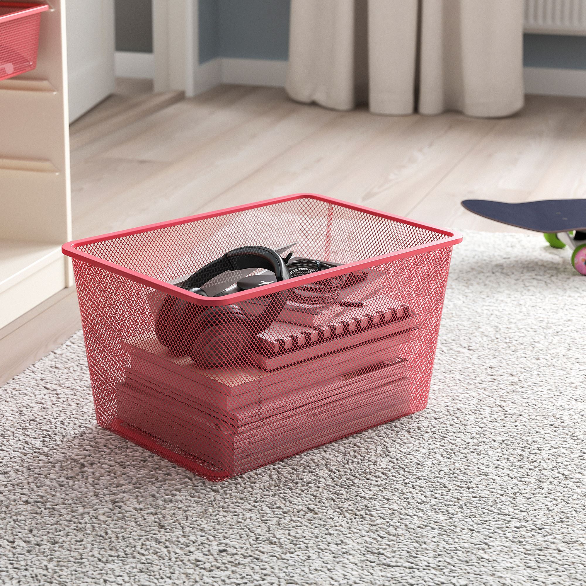 TROFAST IKEA Saxlama qutusu, açıq-qırmızı, 42x30x23 sm