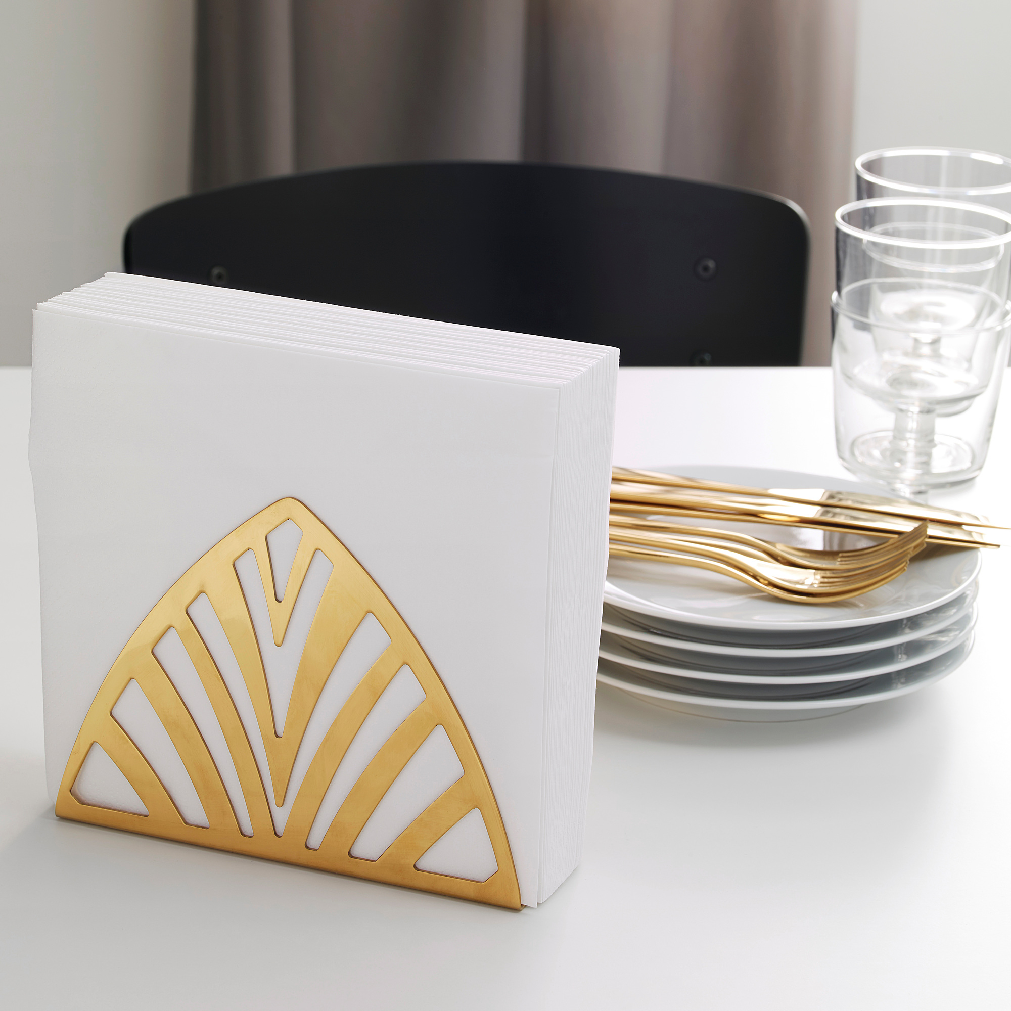 TILLSTALLNING IKEA Salfet qabı, qızılı