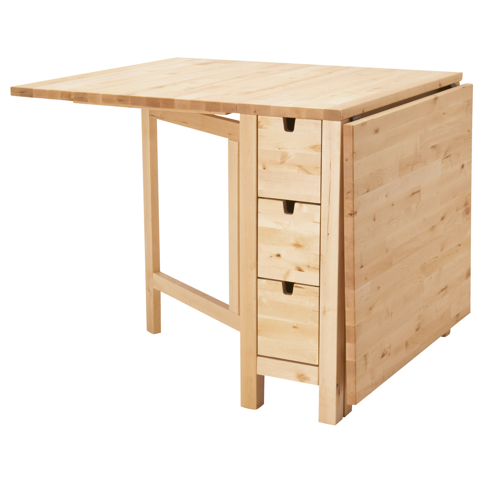 NORDEN IKEA Masa, taxta, 2-4 nəfərlik, qatlanabilən, 26/89/152x80 sm