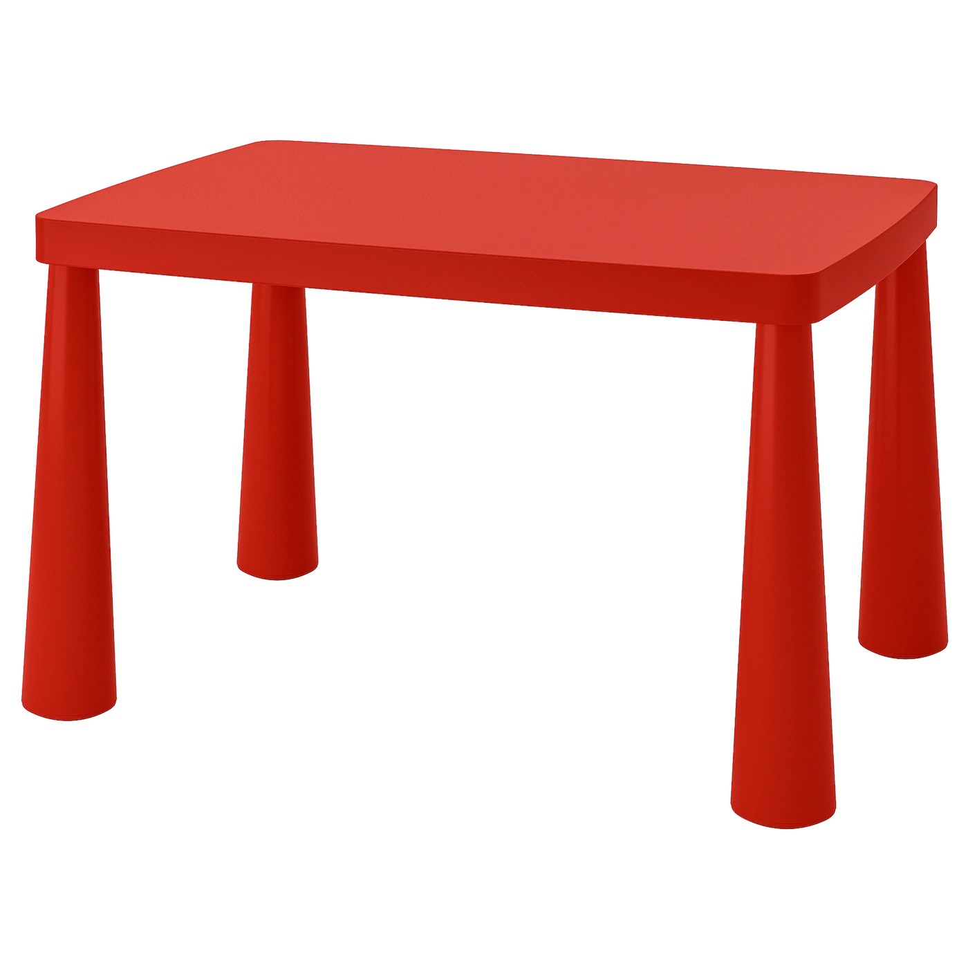 MAMMUT IKEA Uşaq masası, qırmızı, 77x55 sm.