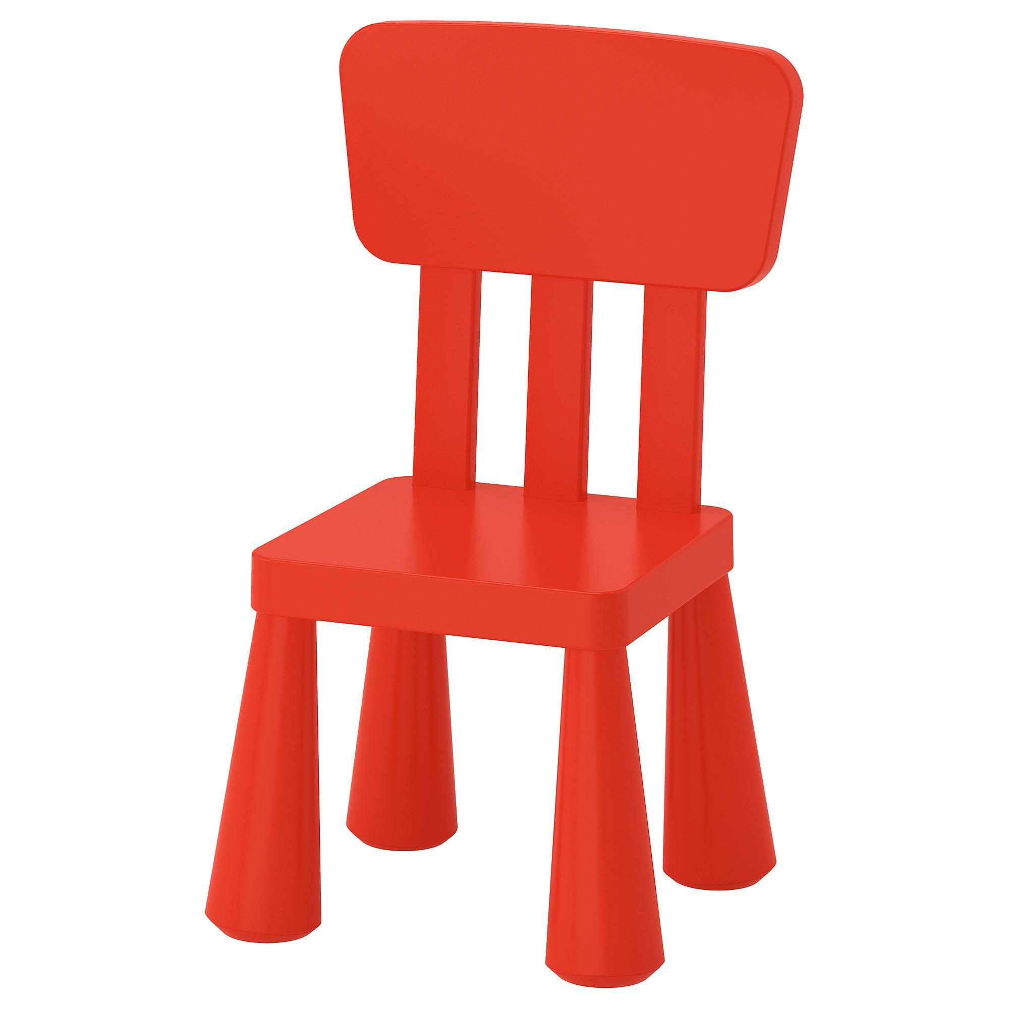 MAMMUT IKEA Uşaq stulu, qırmızı