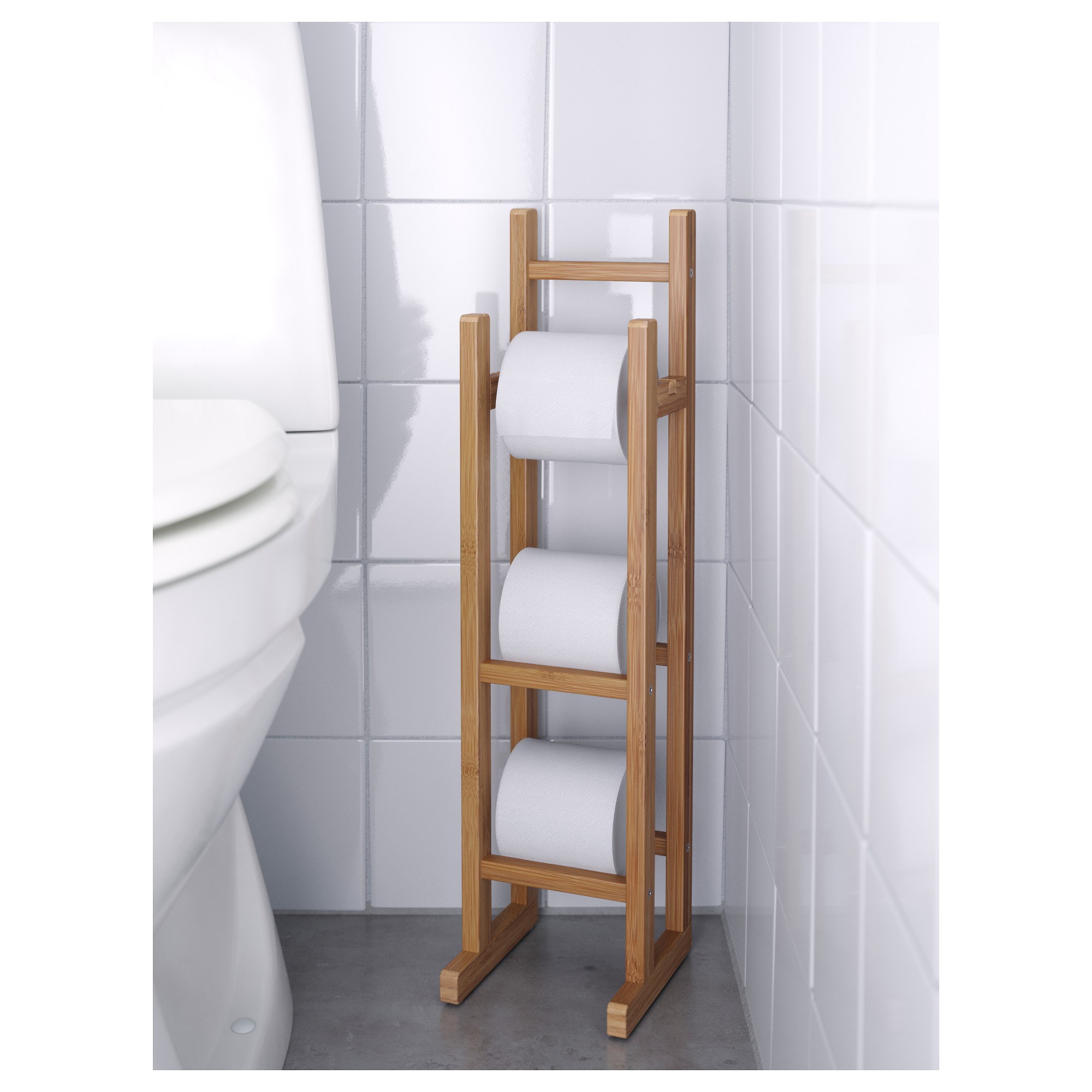 RAGRUND IKEA Tualet kağızı üçün stend, bambuk, 15x60 sm