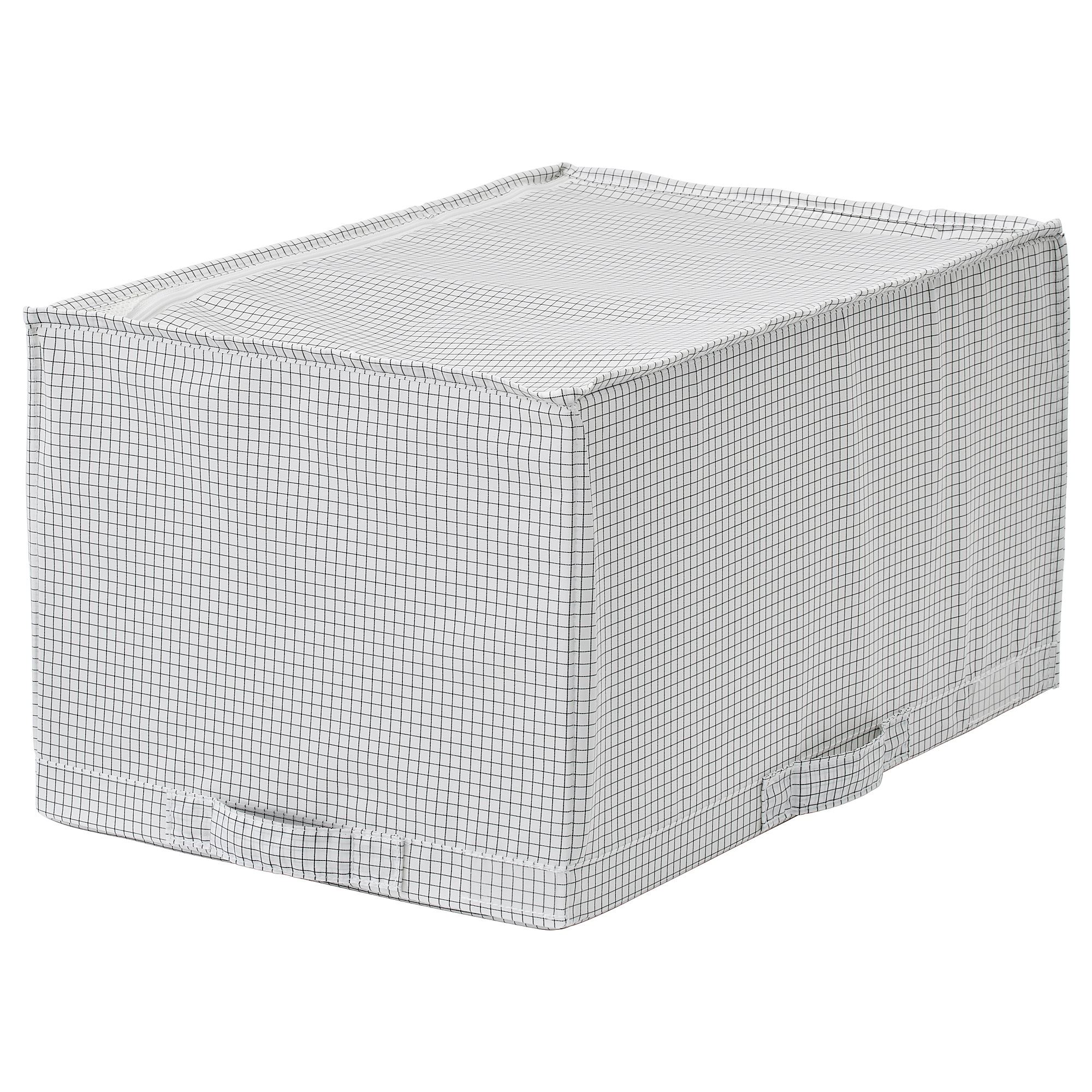 STUK IKEA СТУК Сумка для хранения, белый/серый 34x51x28 см