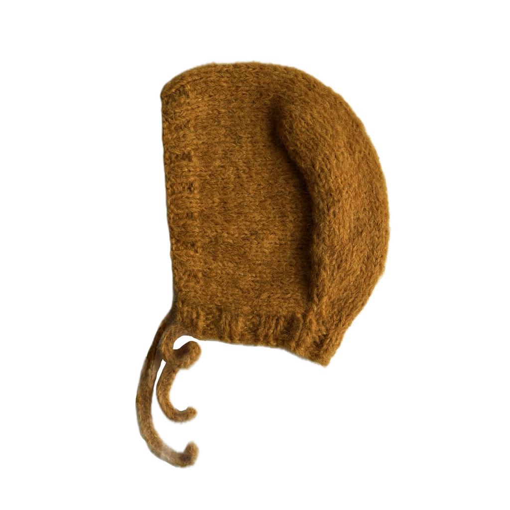 чепчик из альпаки на шелке №3