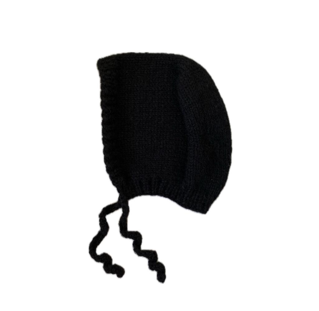 чепчик из альпаки на шелке №4