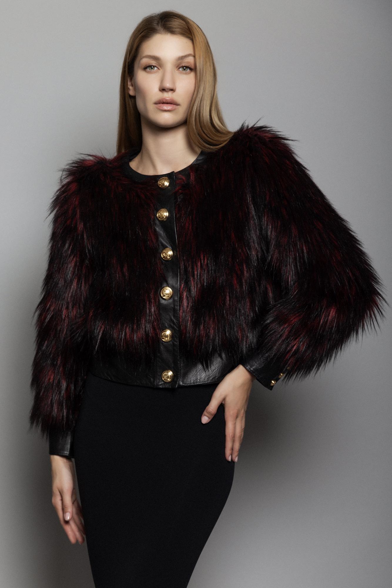 шуба. BALMAIN for H&M (S-M)