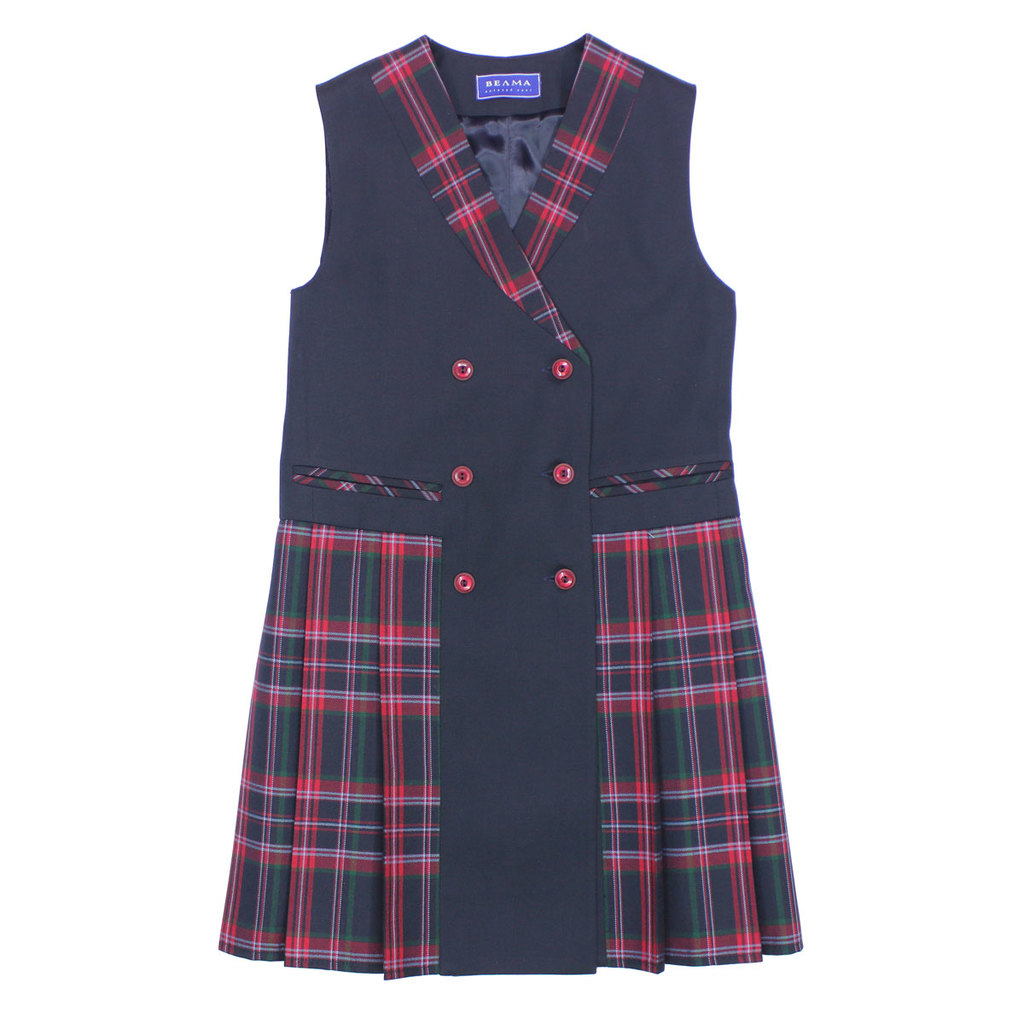 BLUE DOUBLE BREASTED PINAFORE, MODEL 135