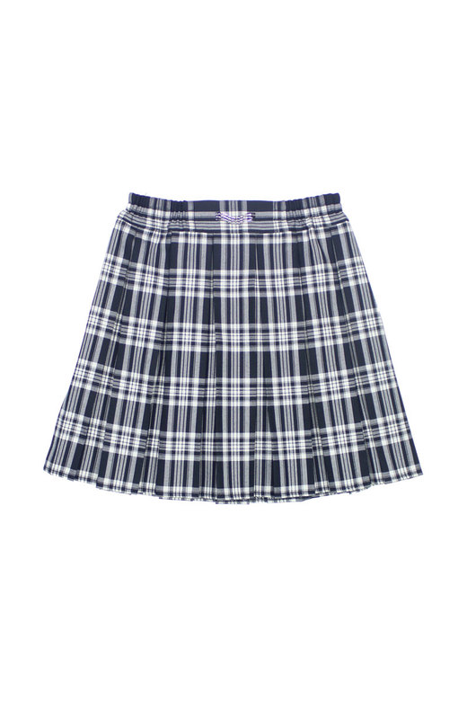 BLACK SKIRT ON ELASTIC WAIST, MODEL 004