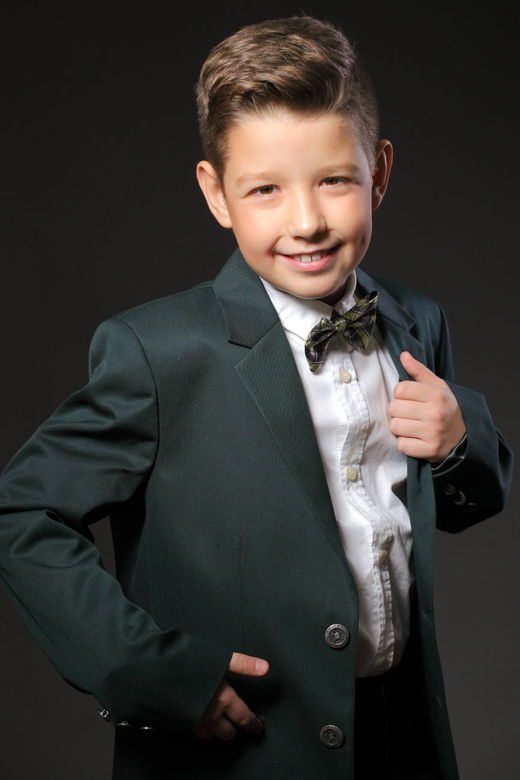 GREEN JACKET FOR BOY, MODEL 017