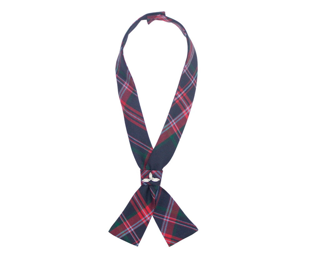 TARTAN BLUE TIE-STRIP FOR GIRL, MODEL 149