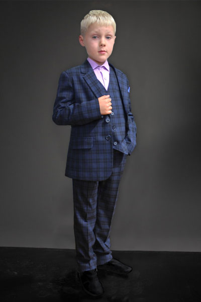 TARTAN SUIT FOR BOY, MODEL 317