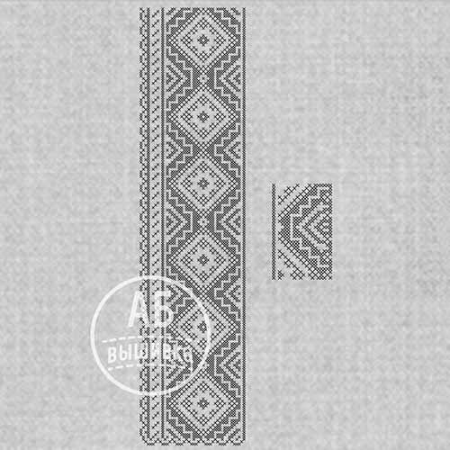 Дизайн машинной вышивки крестом для мужской вышиванки