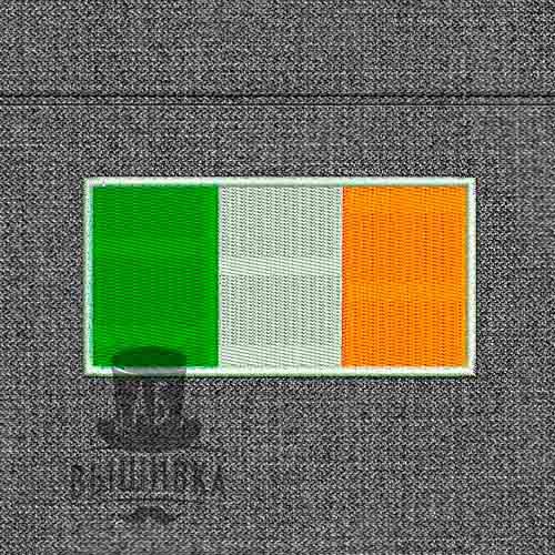 Дизайн машинной вышивки Флаг Ирландия Ireland