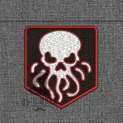 Дизайн машинной вышивки нашивки эмблемы Темные сталкеры