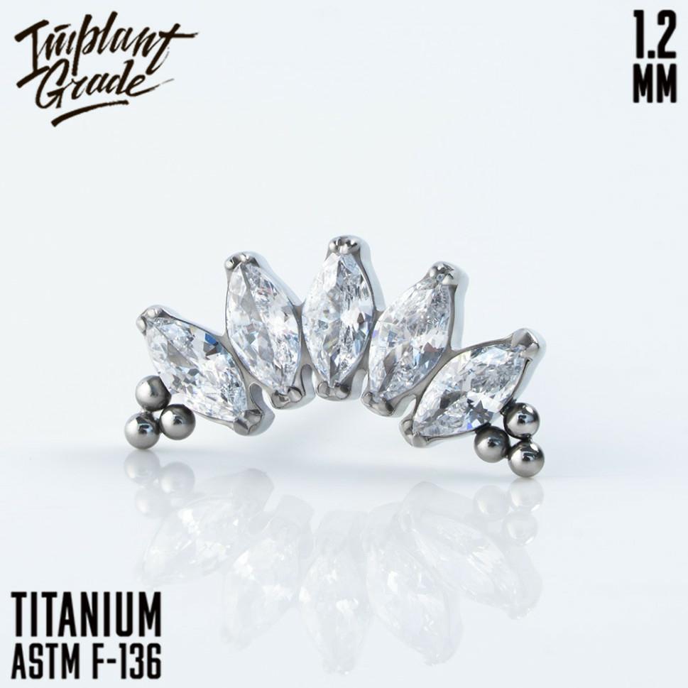 Накрутка 5K NEW Bead Marquise 1.2 мм