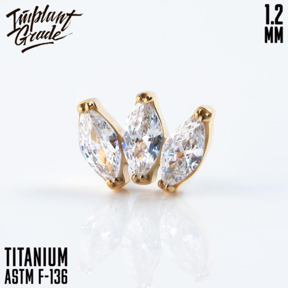 Накрутка NEW Marquise 1.2 мм Gold