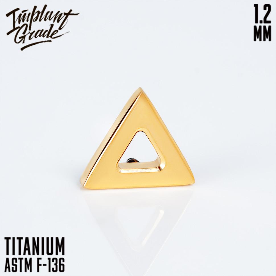 Накрутка Hollow Triangle 1.2 мм Gold