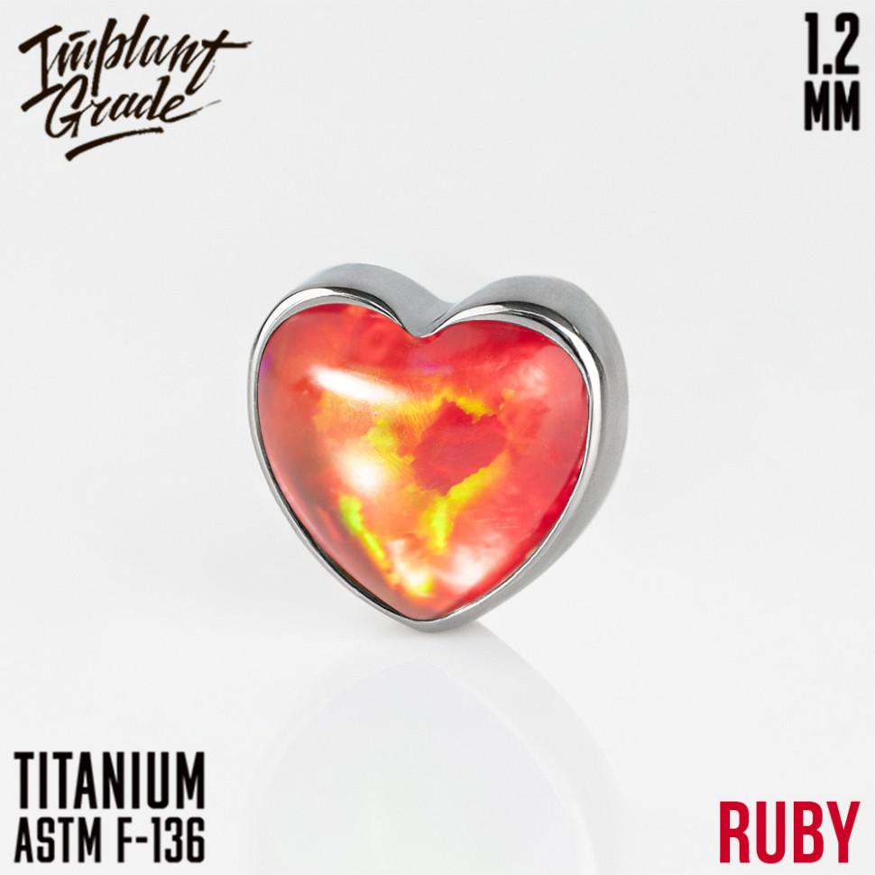 Накрутка Heart Synth 1.2 мм Ruby