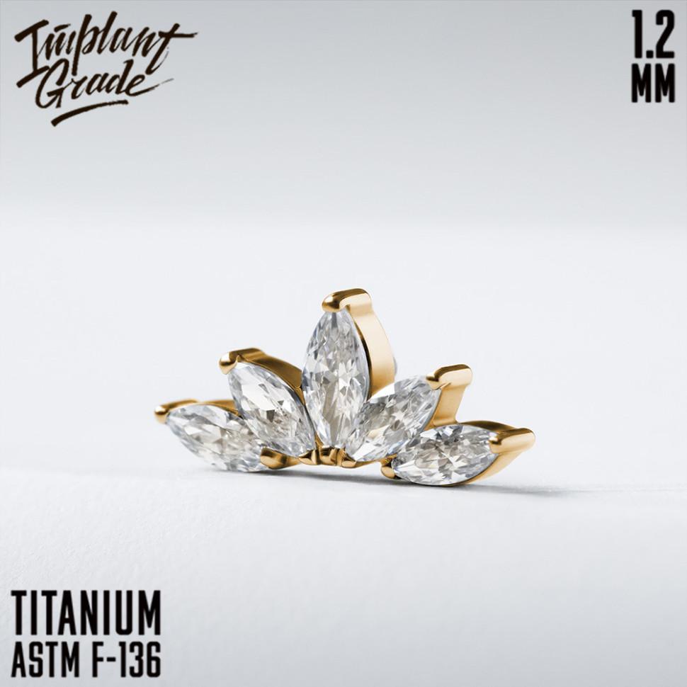Накрутка Queen 1.2 мм gold