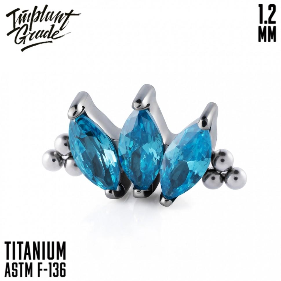 Накрутка-кластер Marquise vol. 2 Bead 1.2 мм Blue