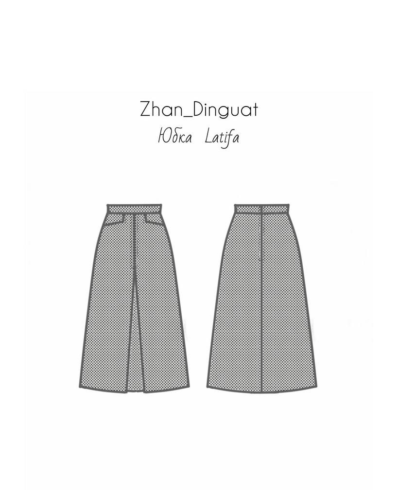 Выкройка юбки Latifa