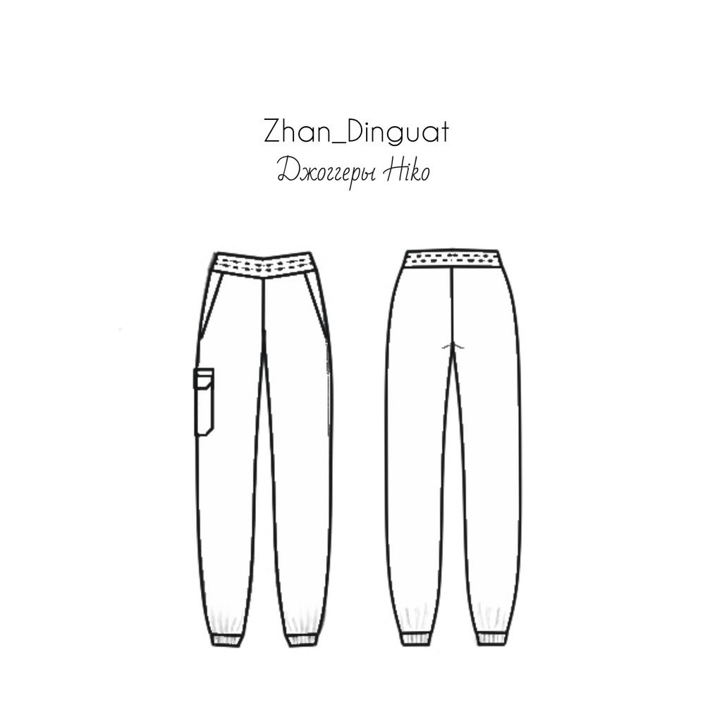 Выкройка джоггера Hiko