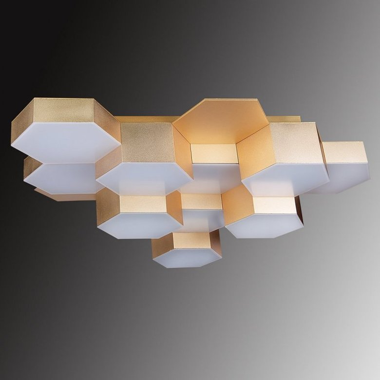 Светильник потолочный Favo Satin Gold