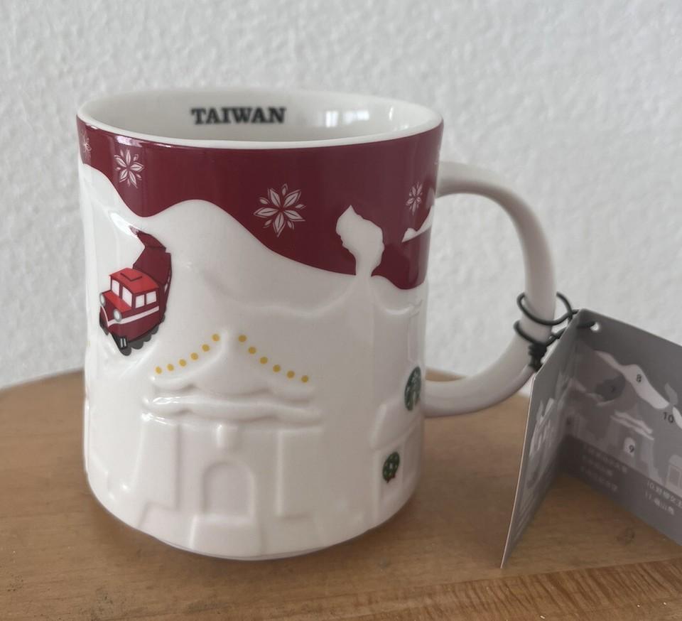 473ml TAIWAN Red Starbucks Relief Mug