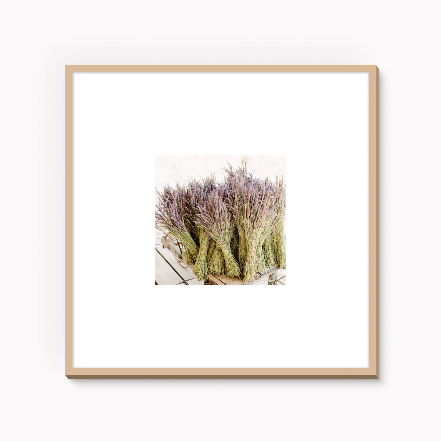 Framed fine art photography print of lavender field in Provence