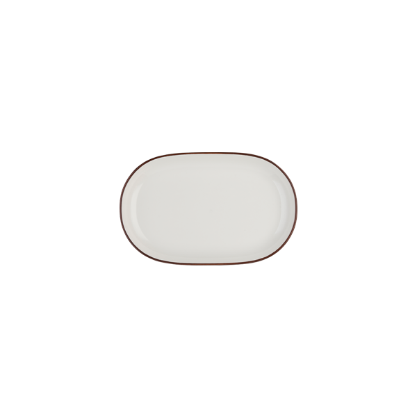 Блюдо овальное 23 см ID FINE, Modest Brown (12)