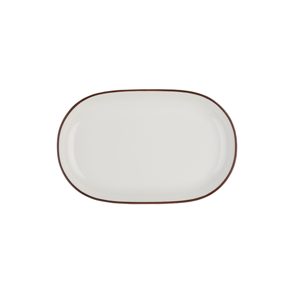 Блюдо овальное 33 см ID FINE, Modest Brown (6)