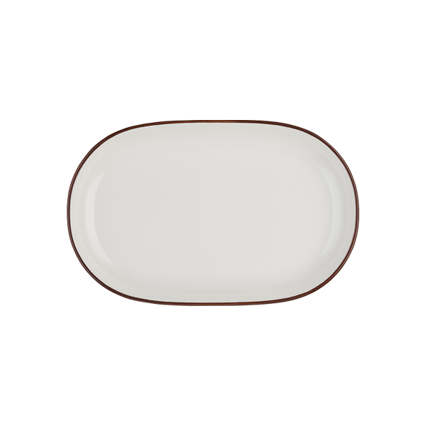 Блюдо овальное 37 см ID FINE, Modest Brown (6)