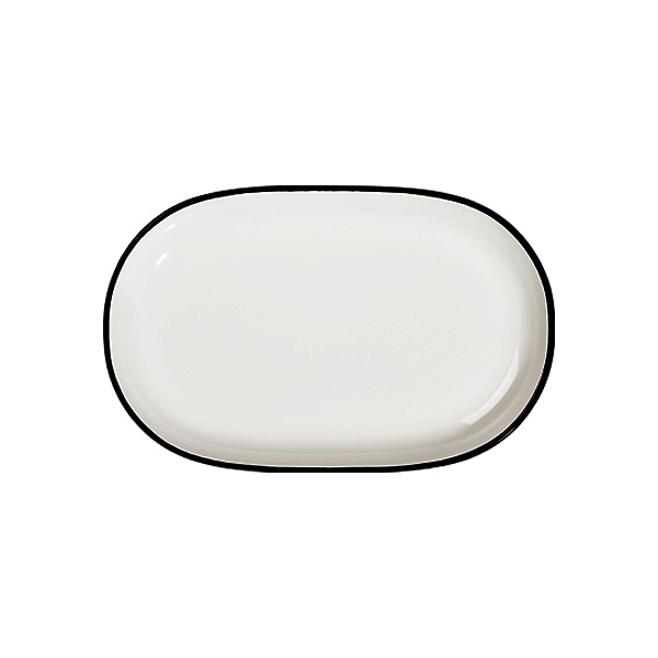 Блюдо овальное 37 см ID FINE, Modest Black (6)
