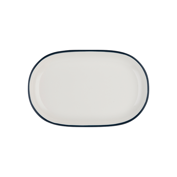 Блюдо овальное 37 см ID FINE, Modest Navy (6)
