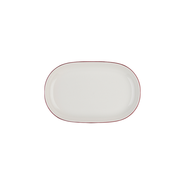 Блюдо овальное 28 см ID FINE, Modest Maroon (6)