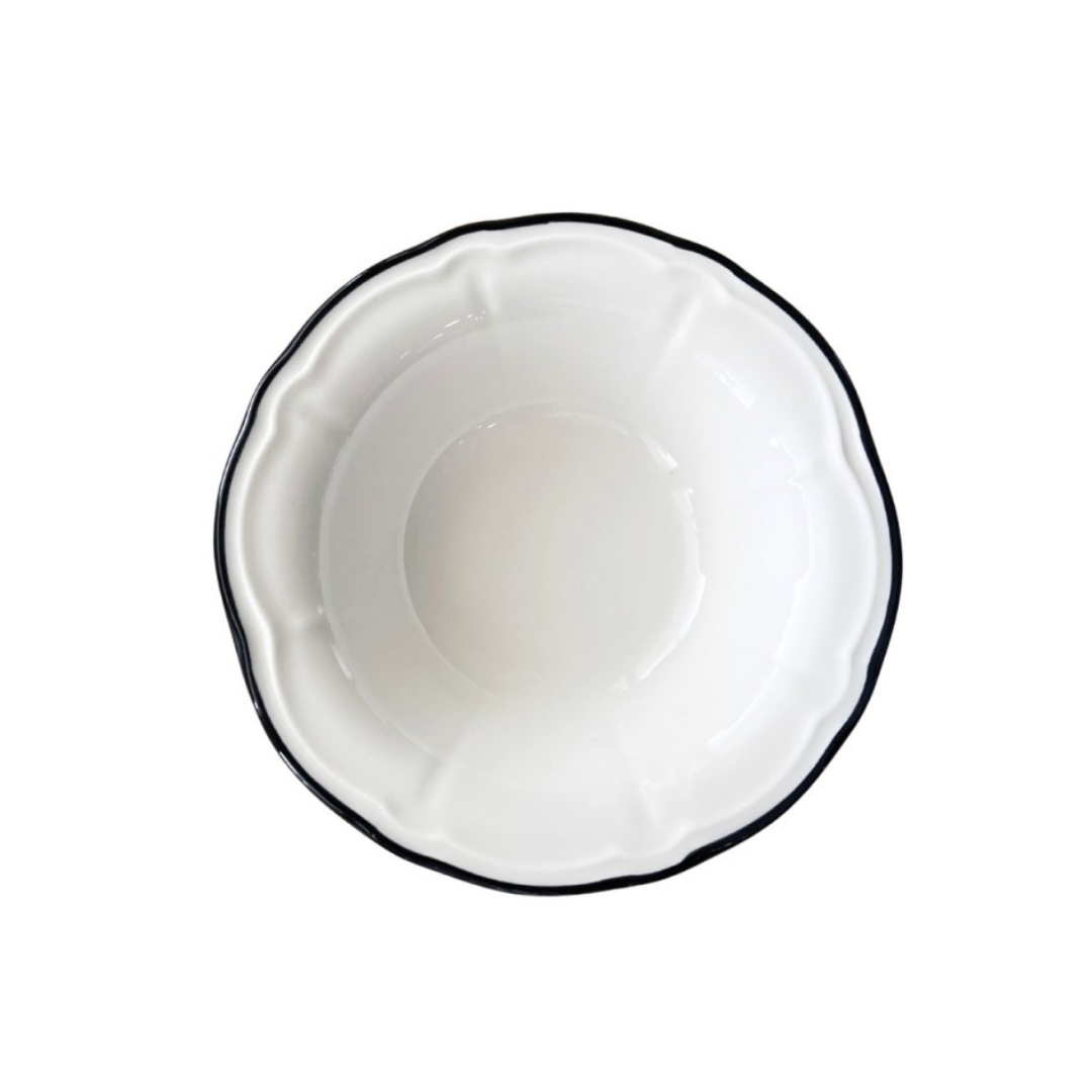 Салатник 16 см 250 мл, 1972 by ID FINE, Line Black (12)