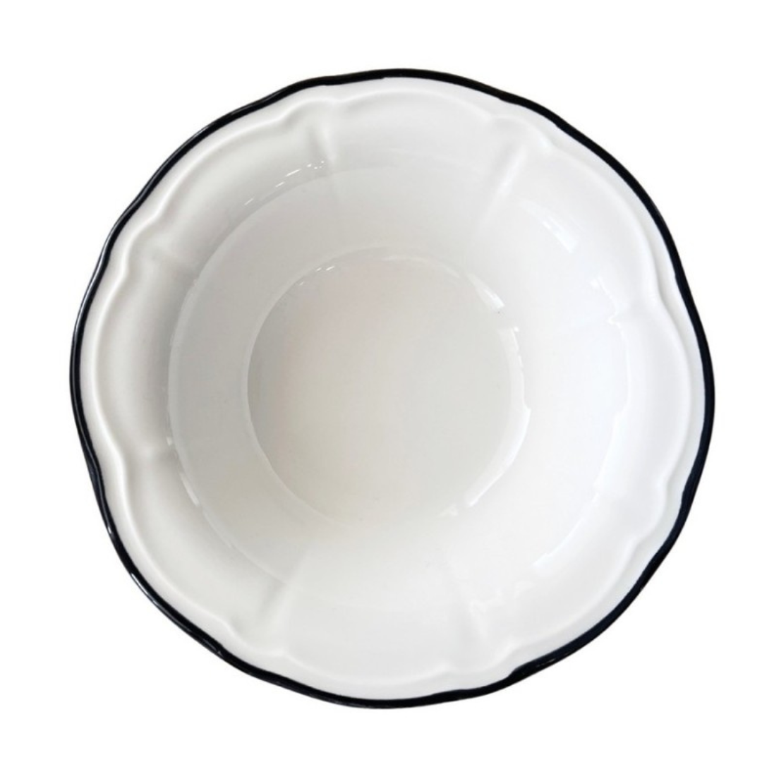 Салатник 25 см 900 мл, 1972 by ID FINE, Line Black