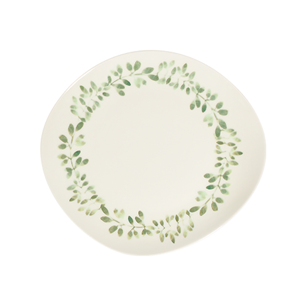 Тарелка асимметричная 27 см, 1972 by ID FINE, Garden