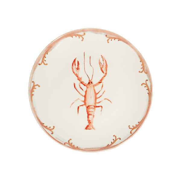 Тарелка 25 см, 1972 by ID FINE, Lobster Coral (6)