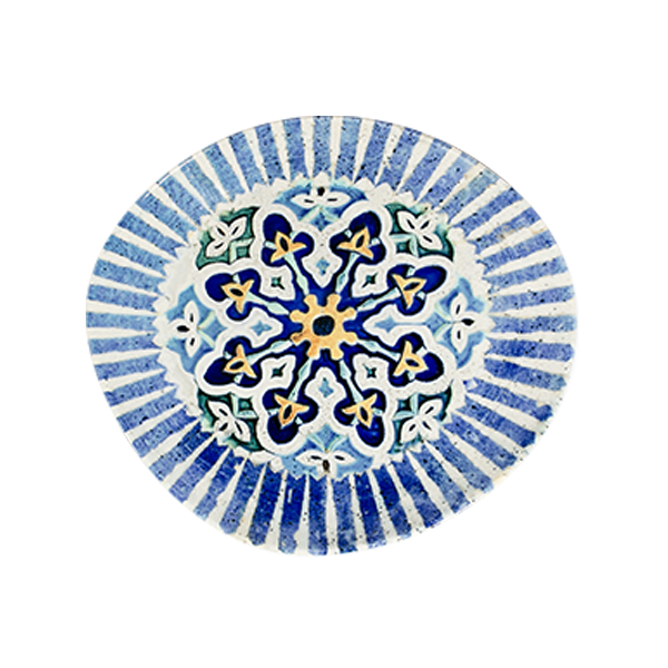 Тарелка асимметричная 27 см, 1972 by ID FINE, Cordoba Blue (6)