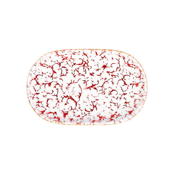 Блюдо овальное 37х24 см ID FINE, Venecia Maroon (12)