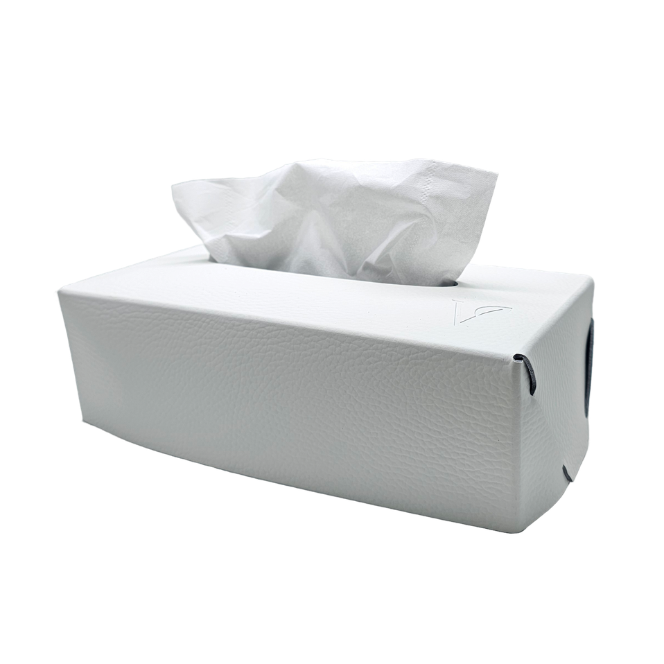 Салфетница из кожи 23х12х7 см VERO, белый