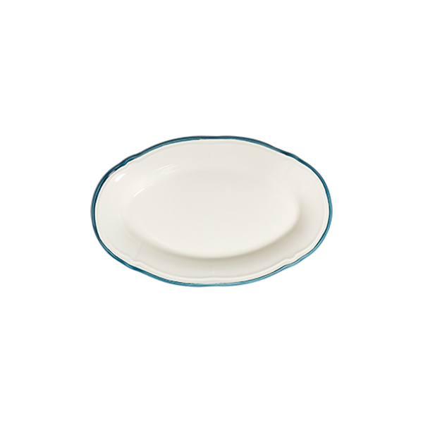Блюдо овальное 21 см, 1972 by ID FINE, Line Green (12)
