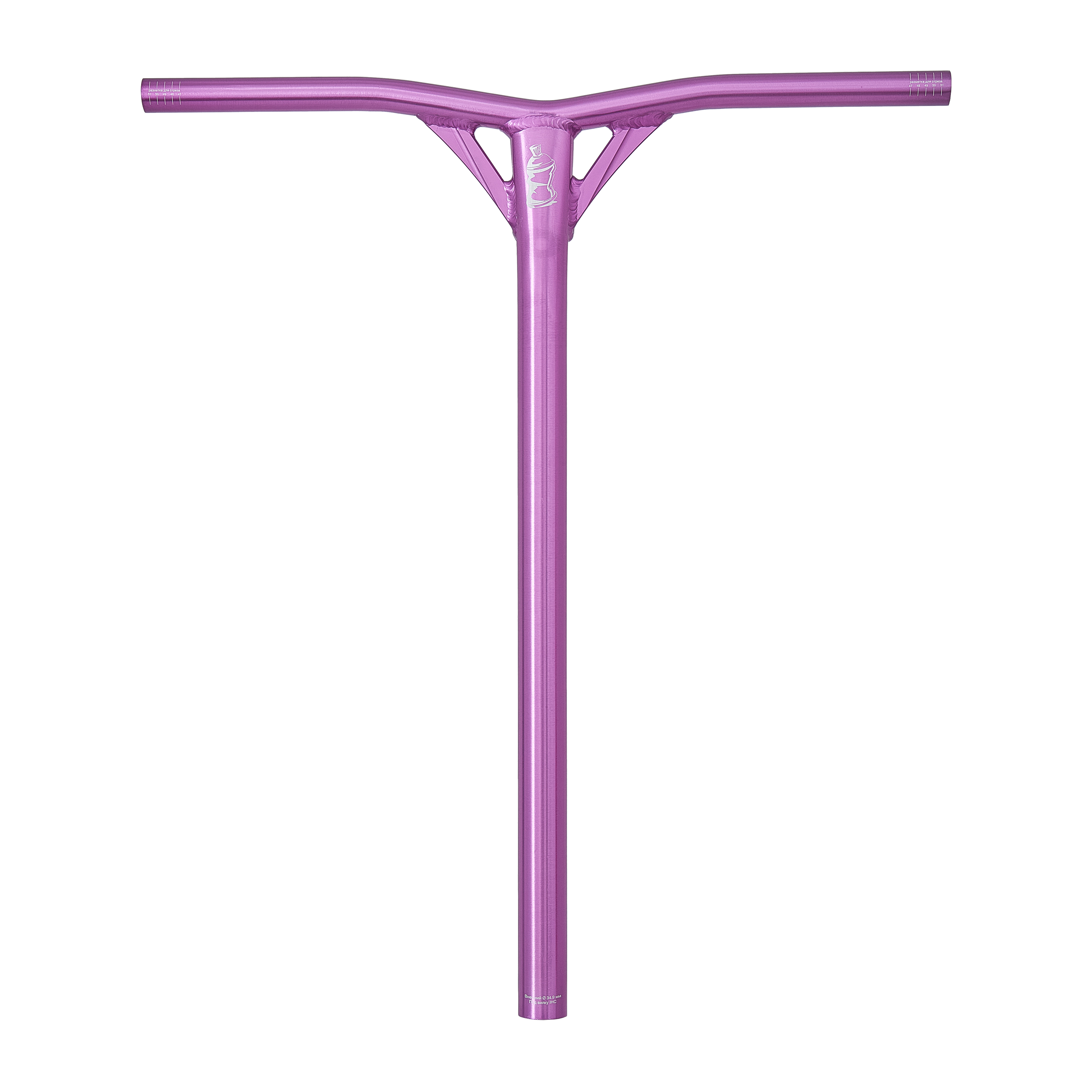 Руль Triada Air Y-образный SCS/IHC 520мм*620мм, polished deep purple