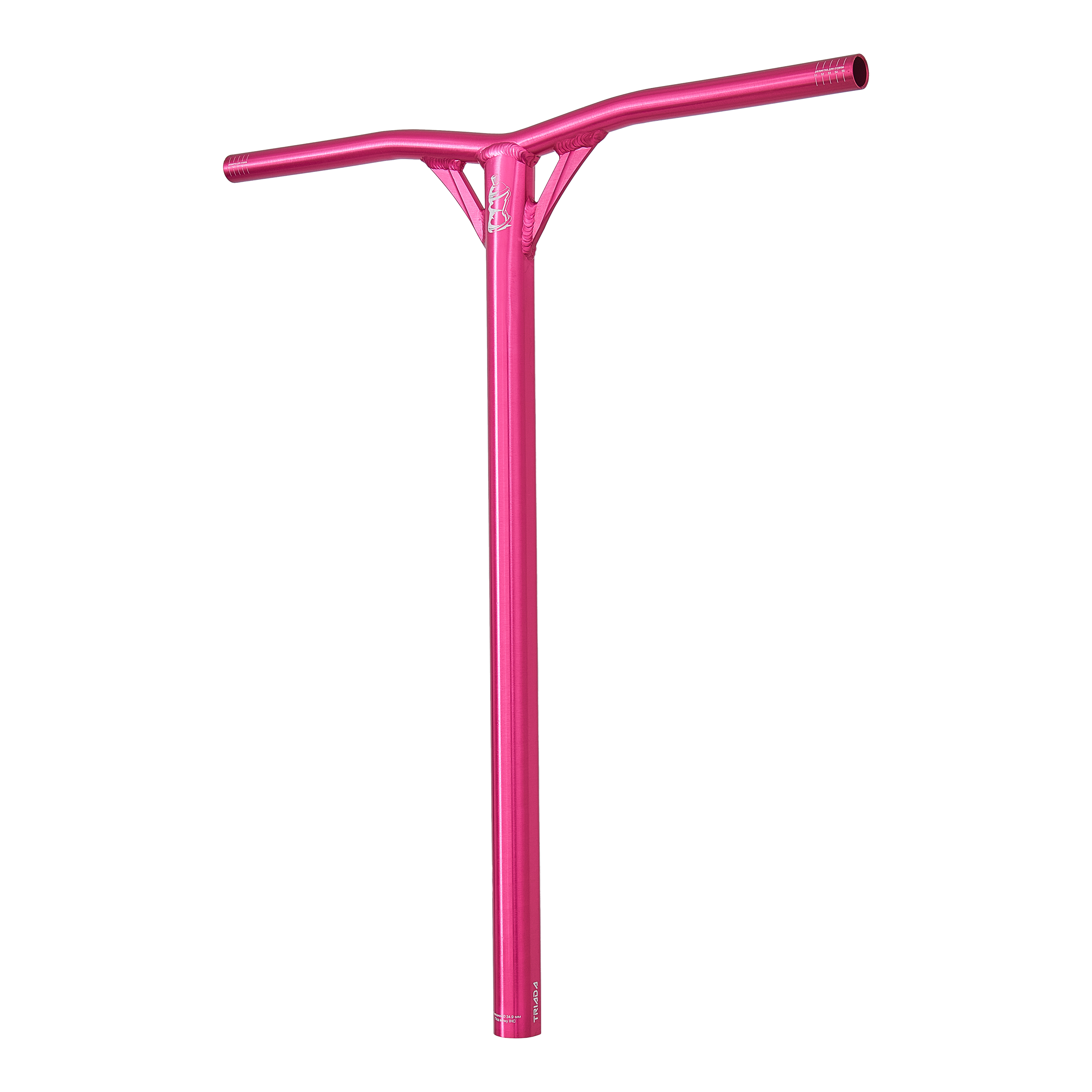 Руль Triada Air Y-образный SCS/IHC 560мм*660мм, polished bubble pink