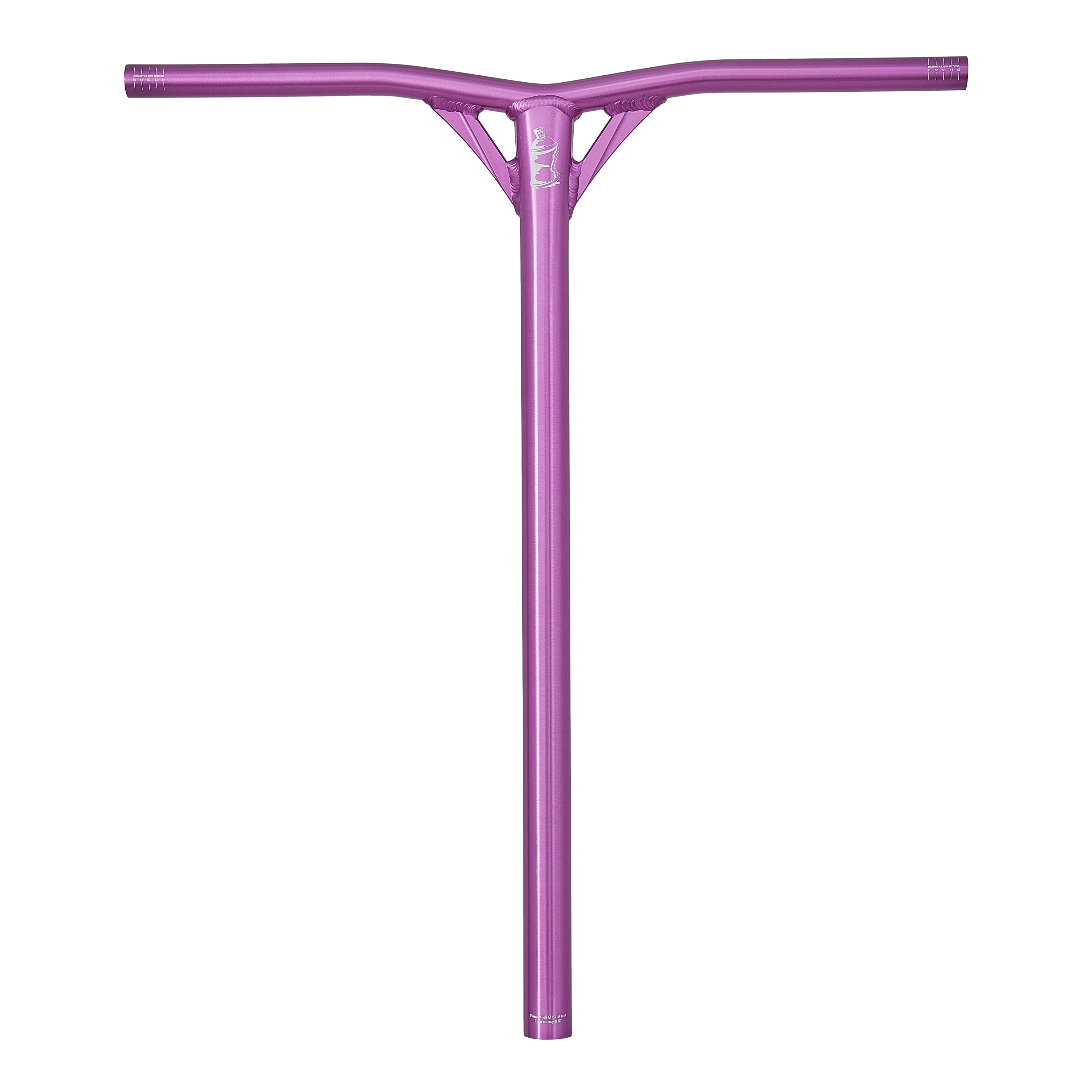 Руль Triada Air Y-образный SCS/IHC 560мм*660мм, polished deep purple