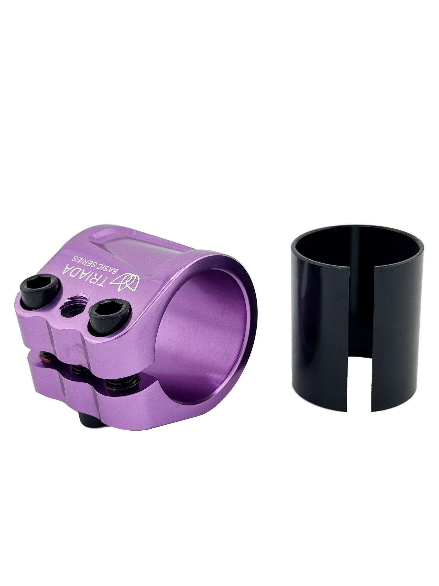 Зажим TRIADA BAISIC 3-болта фиолетовый полированный